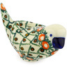 Polish Pottery Boleslawiec Stoneware Bird Figurine 715 Ceramika Artystyczna UNIKAT pattern U42 H2688D