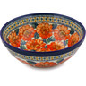 Polish Pottery Boleslawiec Stoneware Bowl GU851A Zaklady Ceramiczne UNIKAT pattern 124ART H3143E
