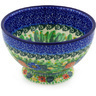 Polish Pottery Boleslawiec Stoneware Bowl With Pedestal 206 Ceramika Artystyczna UNIKAT pattern U3280 H4325F