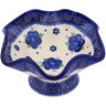 Polish Pottery Boleslawiec Stoneware Bowl With Pedestal 65 Cer maz pattern D1 H7459G