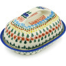 Polish Pottery Boleslawiec Stoneware Butter Dish 15A Wr pattern WR8 H3198H