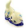 Polish Pottery Boleslawiec Stoneware Cat Figurine 92 Cer maz pattern D107 H1918G