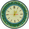 Polish Pottery Boleslawiec Stoneware Clock 557 Ceramika Artystyczna UNIKAT pattern U803 H3246G
