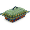 Polish Pottery Boleslawiec Stoneware Dish With Cover GU1565 Zaklady Ceramiczne UNIKAT pattern 129ART H4486E