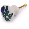 Polish Pottery Boleslawiec Stoneware Drawer Pull Knob 67A Wr pattern MC2 H5949F