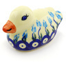 Polish Pottery Boleslawiec Stoneware Duck Figurine 96 Cer maz pattern D107 H1895G