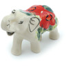 Polish Pottery Boleslawiec Stoneware Elephant Figurine 168 Cer maz UNIKAT pattern D54 H7543F