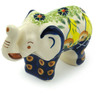 Polish Pottery Boleslawiec Stoneware Elephant Figurine 55 Wiza UNIKAT pattern 30 H2397I
