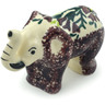 Polish Pottery Boleslawiec Stoneware Elephant Figurine 55 Wiza pattern 80B H2172I