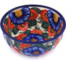 Polish Pottery Boleslawiec Stoneware Fluted Bowl 215 Cer maz UNIKAT pattern D143 H7279G
