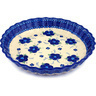Polish Pottery Boleslawiec Stoneware Fluted Pie Dish 20 Cer maz pattern D1 H0479C
