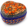 Polish Pottery Boleslawiec Stoneware Heart Shaped Jar 80 Cer maz UNIKAT pattern D92 H2188G