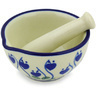 Polish Pottery Boleslawiec Stoneware Mortar And Pestle 380 Ceramika Artystyczna pattern 377OX H4777G