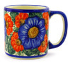 Polish Pottery Boleslawiec Stoneware Mug 46 Cer maz UNIKAT pattern D143 H2038G