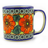 Polish Pottery Boleslawiec Stoneware Mug 46 Cer maz UNIKAT pattern D95 H2422F