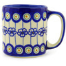Polish Pottery Boleslawiec Stoneware Mug 46 Cer maz pattern D106 H0940F