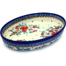 Polish Pottery Boleslawiec Stoneware Oval Baker GU350 Zaklady Ceramiczne UNIKAT pattern 326ART H4317I