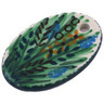 Polish Pottery Boleslawiec Stoneware Oval Pendant B51 Ceramika Artystyczna UNIKAT pattern U803 H5583G