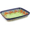 Polish Pottery Boleslawiec Stoneware Rectangular Baker GU371 Zaklady Ceramiczne UNIKAT pattern 296ART H4327I