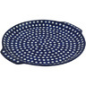 Polish Pottery Boleslawiec Stoneware Round Platter With Handles 151 Ceramika Artystyczna pattern 70AX H9237G