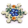Polish Pottery Boleslawiec Stoneware Snowflake Pendant A88 Ceramika Artystyczna pattern 906 H8684F