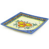 Polish Pottery Boleslawiec Stoneware Square Plate 282 Wiza UNIKAT pattern A28 H3319F