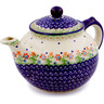 Polish Pottery Boleslawiec Stoneware Tea Or Coffee Pot 50 Cer maz pattern D19 H0395C