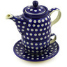 Polish Pottery Boleslawiec Stoneware Tea Set For One 423 Ceramika Artystyczna pattern 70AX H7658E