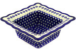 Square Bowl (large) - Floral Peacock
