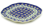 10" Square Platter - Peacock