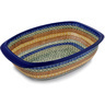 Polish Pottery Stoneware BAKER OVAL W/HANDLES