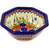 Polish Pottery Stoneware BOWL OCTAGONAL