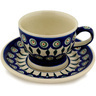 Polish Pottery Stoneware CUP W/SAUCER