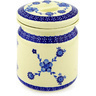 Polish Pottery Stoneware JAR W/LID