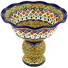 Polish Pottery Stoneware BOWL W/PEDESTAL
