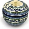 Polish Pottery Stoneware JAR APPLE SHAPED