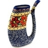 Polish Pottery Stoneware mug w/straw