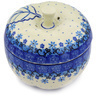 Polish Pottery Stoneware JAR APPLE SHAPED