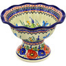 Polish Pottery Stoneware BOWL W/PEDESTAL