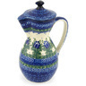 Polish Pottery Stoneware PITCHER W/LID