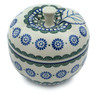 Polish Pottery Stoneware JAR APPLE SHAPED