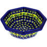 Polish Pottery Stoneware BOWL OCTAGONAL