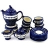 Polish Pottery Stoneware dessert set for 6