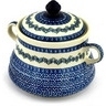 Polish Pottery Stoneware JAR W/LID W/HANDLES
