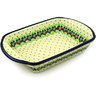 Polish Pottery Stoneware BAKER RECTANGULAR W/HANDLES