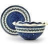 Polish Pottery Stoneware COLANDER W/PLATE