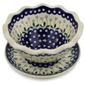 Polish Pottery Stoneware COLANDER W/PLATE
