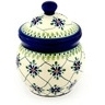 Polish Pottery Stoneware JAR W/LID