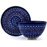 Polish Pottery Stoneware COLANDER W/PLATE