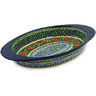 Polish Pottery Stoneware BAKER OVAL W/HANDLES